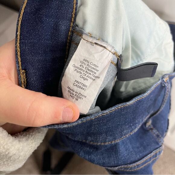 Madewell 9” High Riser Skinny Skinny Dark Wash Ankle Jeans Size 26 - Picture 7 of 7